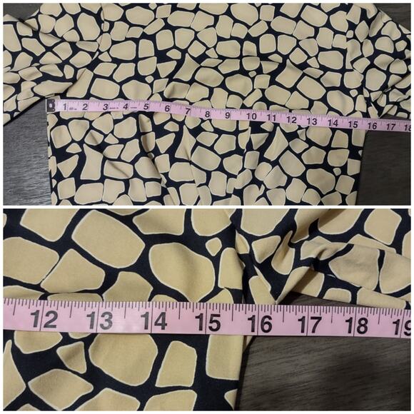 J. McLaughlin Tan and Black Brea Catalina Cloth Dress Size Small - Picture 6 of 14